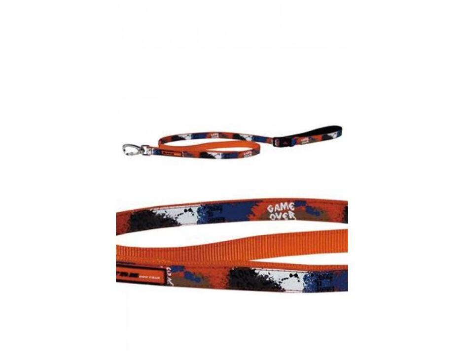 Papillon Nylon Leine 10 mm x 120 cm, X-TRM Rock-N-Roll orange