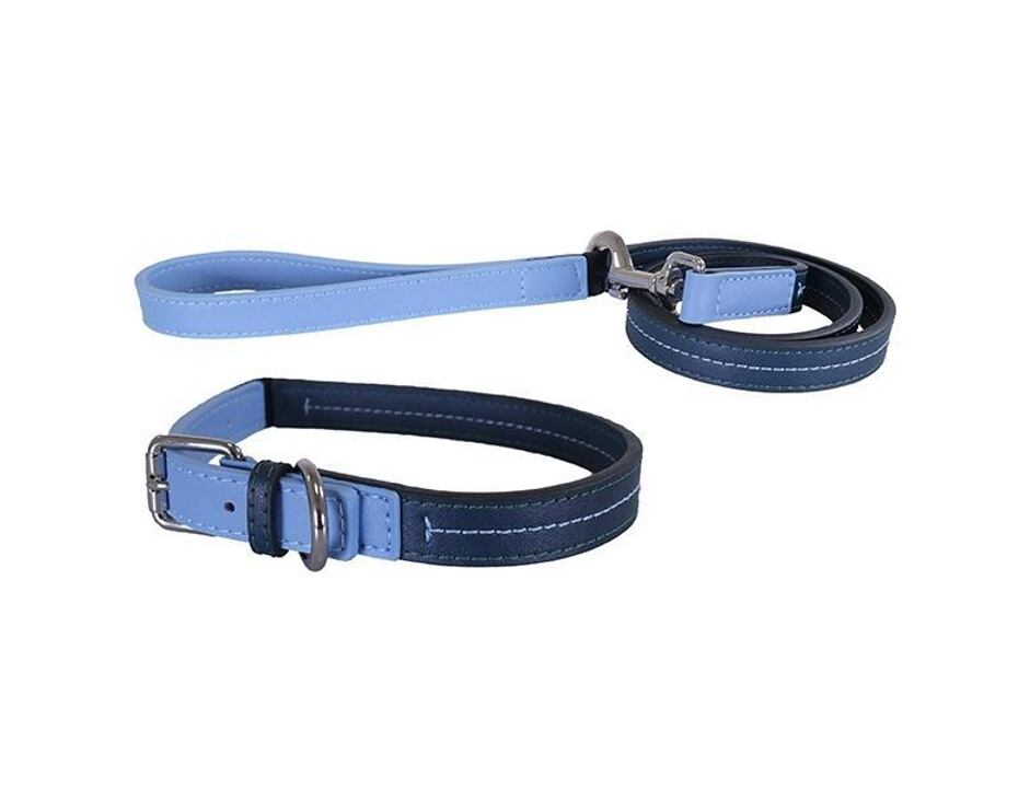 Rosewood Lederhalsband marineblaue 35-45cm