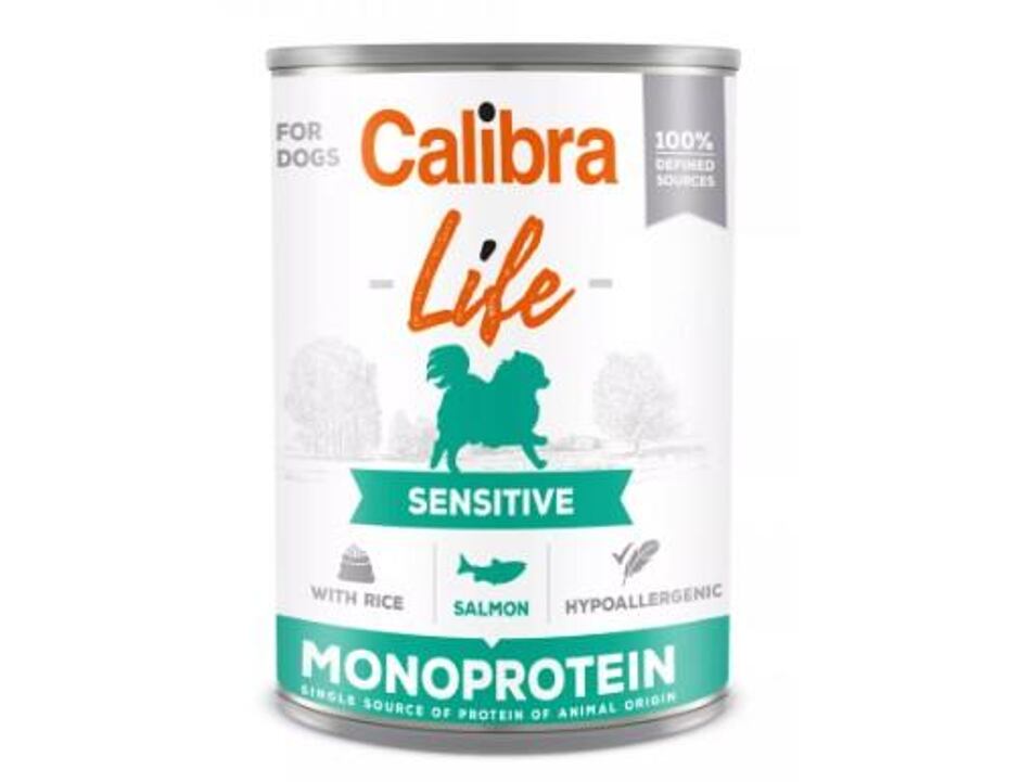 Calibra Dog Life Sensitive Salmon with rice 400 g