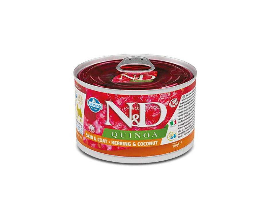 N&D DOG QUINOA Adult Hering & Kokosnuss Mini 140g